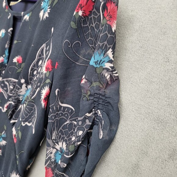 Free People Bonnie Midnight Dress Size 2 Floral Boho - Picture 3 of 6